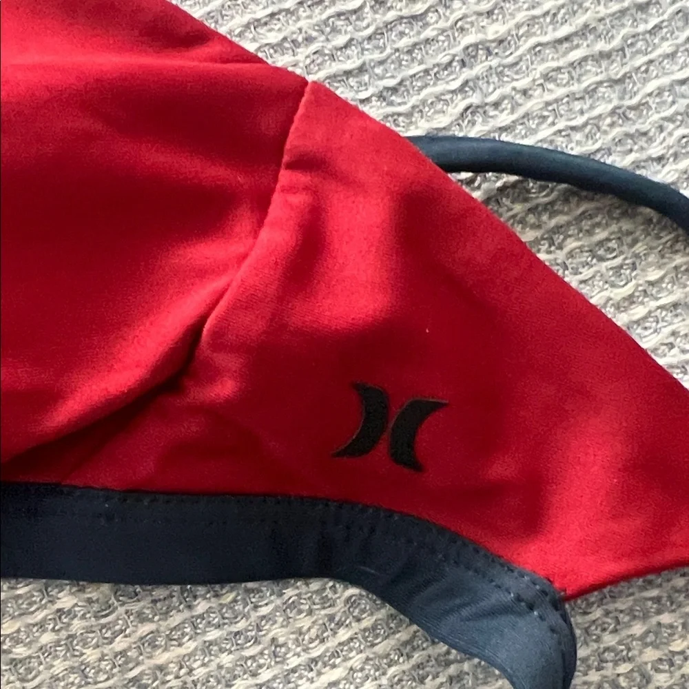 Hurley Stylish Red and Blue Star-Embellished Bikini Top - Picture 4 of 5